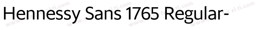 Hennessy Sans 1765 Regular字体转换